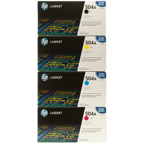 HP CE250A-CE253A toonerikassett 4 tk Originaal Must, Tsüaan, Magenta, Kollane