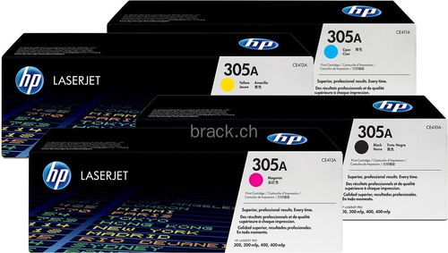 HP CE410A-CE413A toonerikassett 4 tk Originaal Must, Tsüaan, Magenta, Kollane