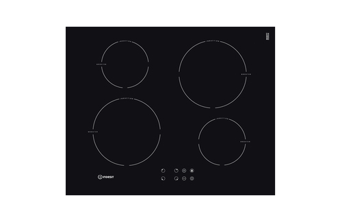 Indesit VIB 744 C E pliidiraud Must Sisseehitatud Tsooniga induktsioonplaat 4 tsoon(id)