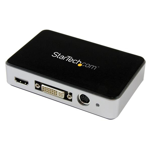 StarTechcom Capturadora de Vídeo USB 30 a HDMI DVI VGA y Vídeo por Componentes - Grabador de Vídeo HD 1080p 60fps - Adaptador de captura de vídeo - USB 30 - NTSC PAL PAL-M PAL 60 - negro - USB3HDCAP