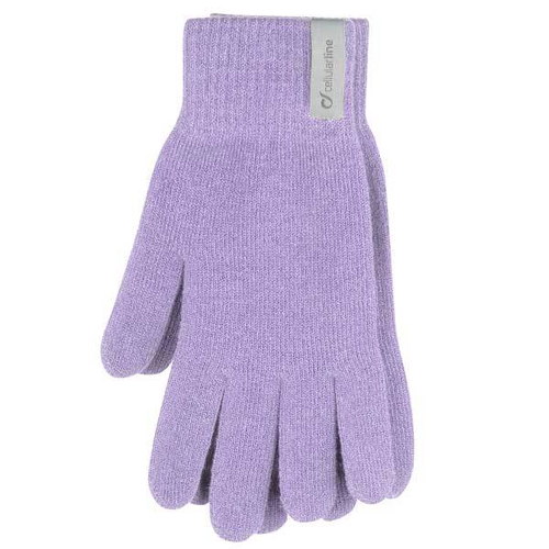 Cellularline TOUCHGLOVES Jutiklinio ekrano pirštinės Unisekso stiliaus Violetinė