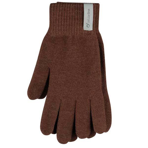 Cellularline TOUCHGLOVES Jutiklinio ekrano pirštinės Unisekso stiliaus Ruda