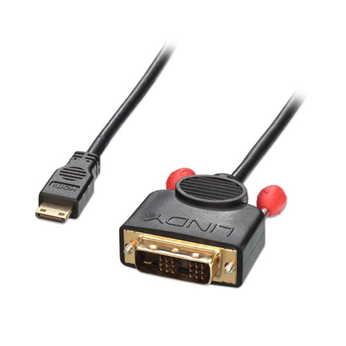 Lindy 41176 Videokabel-Adapter 1 m Mini-HDMI DVI-D