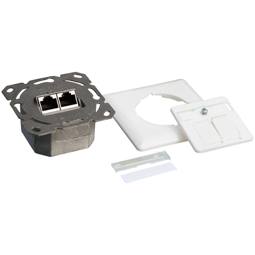 LogiLink NP0123 wandcontactdoos 2x RJ45