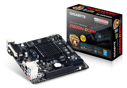 MOTHERBOARD GIGABYTE GA-J1800N-D2PH C/CELERON J1800(2.41GHZ),SO-DIMM,VGA,HDMI,SON8CH,GLAN,PARALELO - GA-J1800N-D2PH