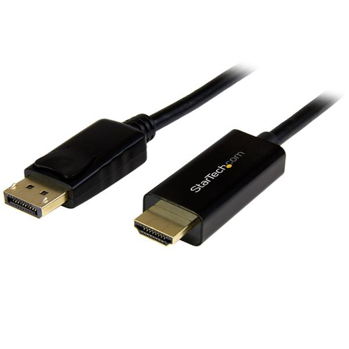 DP2HDMM1MB CABLE ADAPTADOR DE 1M DISPLAYPORT A HDMI - COLOR NEGRO - ULTRA HD 4K - STARTECHCOM MOD DP2HDMM1MB DP2HDMM1MB