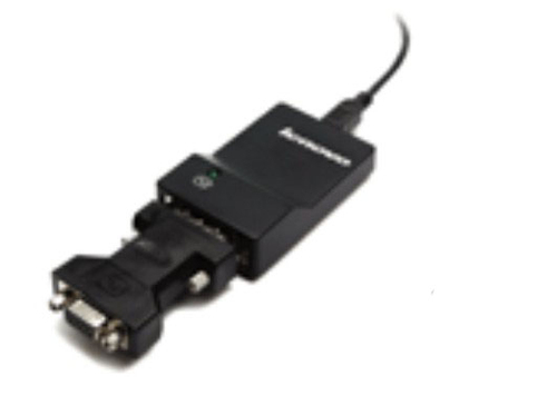 Lenovo USB-to-DVI Monitor Adapter USB grafiskais adapteris Melns