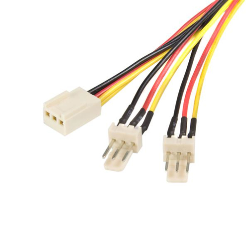STARTECH COMP TX3SPLIT12 - 12IN TX3 FAN POWER SPLITTER CABLE - 2-FAN (3 PIN, TX