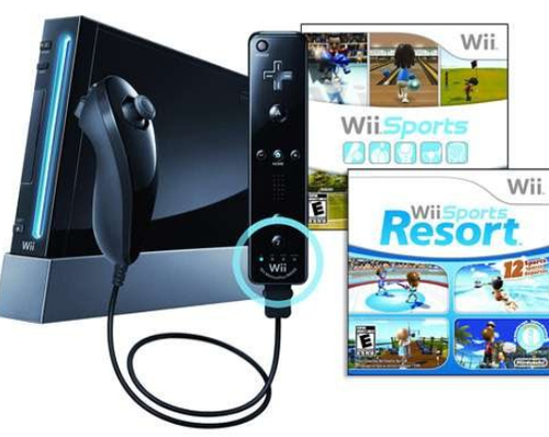 Nintendo Wii Sports Resort Pack Wi-Fi Melns