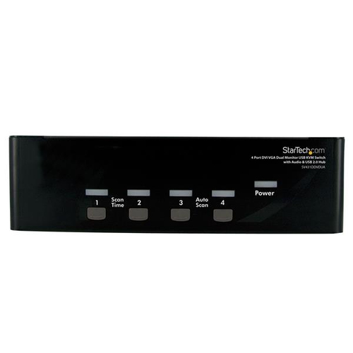 SV431DDVDUA CONMUTADOR SWITCH KVM DE 4 PC  2 PANTALLAS DVI VGA AUDIO USB