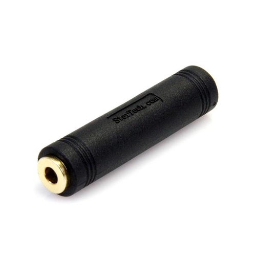 3.5 MM TO 3.5 MM AUDIO COUPLER - FEMALE TO FEMALE - JOIN TWO STEREO AUDIO CABLES