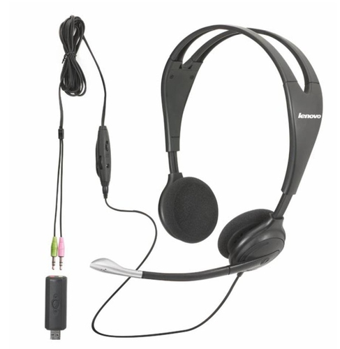 Lenovo USB/Analogue Headset by Sennheiser - Auricular - en oreja - cableado - 40Y8518