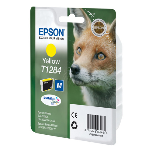 Original Epson T1284 Yellow Ink Cartridge - image 1