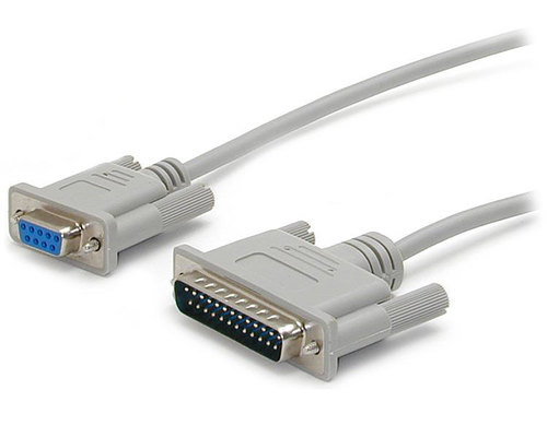 THIS 10FT CROSS WIRED SERIAL/NULL MODEM CABLE FEATURES ONE DB9 FEMALE AND ONE DB