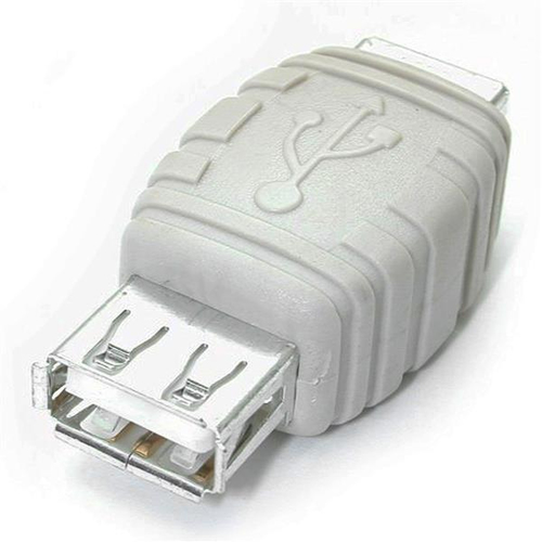 StarTech.com Gender Changer USB A Female to USB B Female Valge