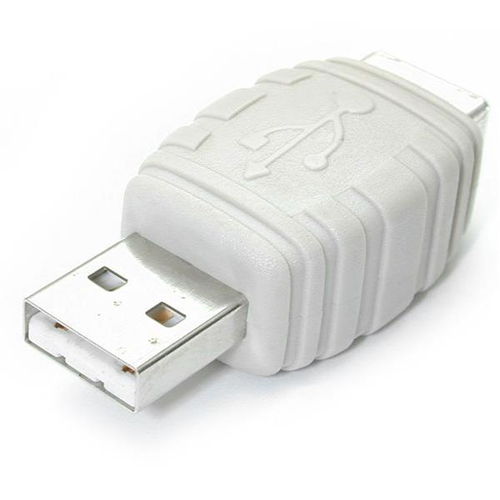 StarTech.com Adapter USB A Male to USB B Female Valge