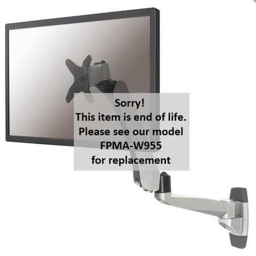 Neomounts FPMA-W970 monitori kinnitus ja alus 61 cm (24) Hõbe Sein