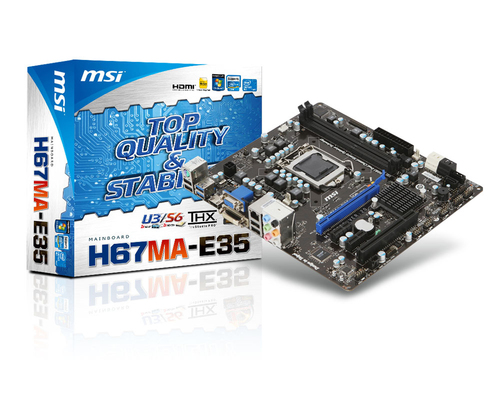 MSI H67MA-E35 emaplaat LGA 1155 (Socket H2) Mikro ATX