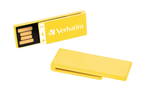 Verbatim Clip-it USB Drive 2GB Yellow Multipack USB-välkmälu USB tüüp A 2.0 Kollane