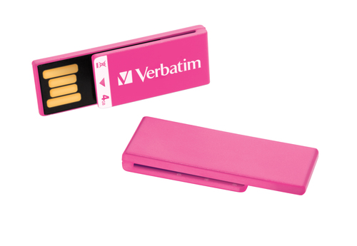 Verbatim Clip-it USB Drive 4GB Pink Multipack USB-välkmälu USB tüüp A 2.0 Roosa