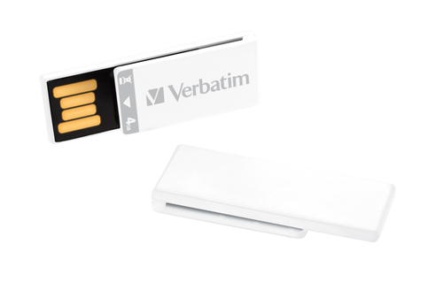 Verbatim Clip-it USB Drive 4GB White Multipack USB-välkmälu USB tüüp A 2.0 Valge