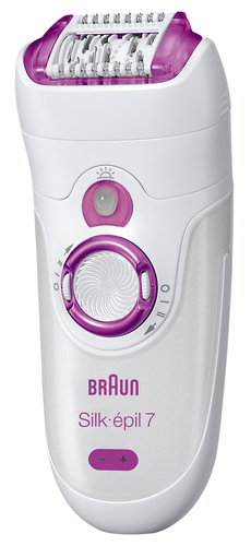 Braun Silk-epil 7 7181 Wet & Dry 40 pintsetid Lilla, Valge