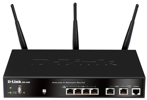 D-Link DSR-500N juhtmevaba ruuter Gigabit Ethernet Must