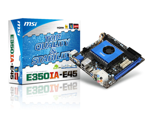 MSI E350IA-E45 AMD A50M BGA 413 (Socket FT1) Mini ITX