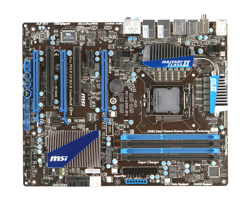 MSI P67A-GD80 (B3) emaplaat LGA 1155 (Socket H2) ATX