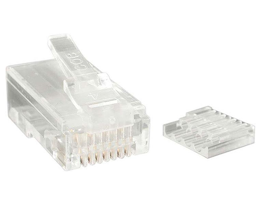 CRJ45C6STR50 PAQUETE DE 50 CONECTORES RJ45  MODULARES PARA CABLE CAT6 