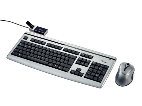 Fujitsu Wireless Keyboard LX850 USA Tastatur Maus enthalten RF Wireless