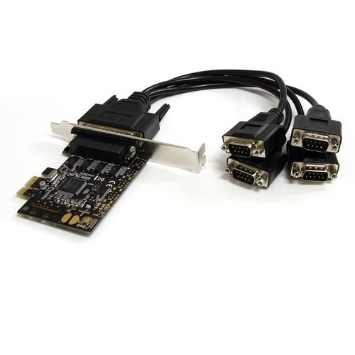 PEX4S553B TARJETA ADAPTADORA PCI EXPRESS  4 PUERTOS SERIAL MULTICONECTOR 