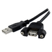 Panel Mount USB Cable A To A - F/m 30cm