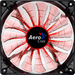 Aerocool Shark Computer case Fan 12 cm Black, Orange thumbnail 1